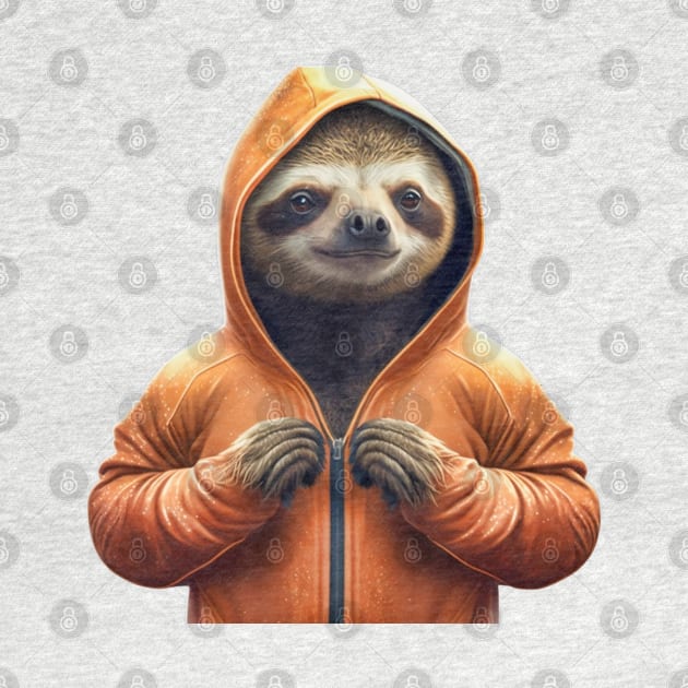Sloth in a tracksuit by Unboxed Mind of J.A.Y LLC 